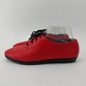 G.H. Bass & Co. Comfort Red Leather Lace Up Oxfords Womens 8